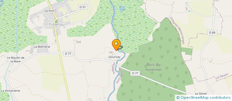 localisation de l'entreprise MONSIEUR XAVIER AUBEL  TRIBEHOU