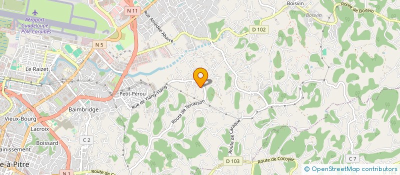 localisation de l'entreprise MONSIEUR XAVIER AUCOUCOU à LES ABYMES