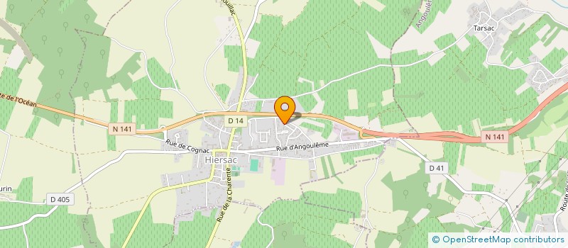 localisation de l'entreprise MONSIEUR XAVIER AUDEBERT à HIERSAC