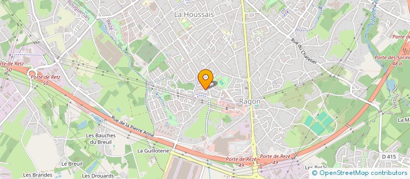 localisation de l'entreprise MONSIEUR XAVIER AUFFRET à REZE