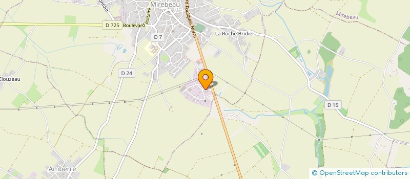 localisation de l'entreprise MONSIEUR XAVIER AURIAULT à MIREBEAU