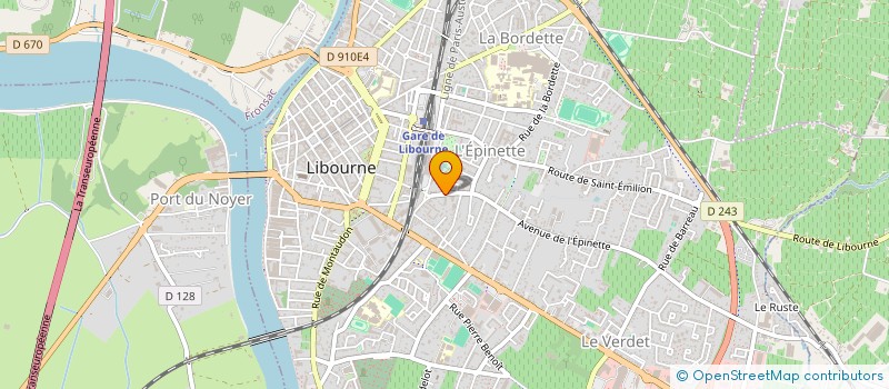 localisation de l'entreprise MONSIEUR XAVIER AUTREAUX à LIBOURNE