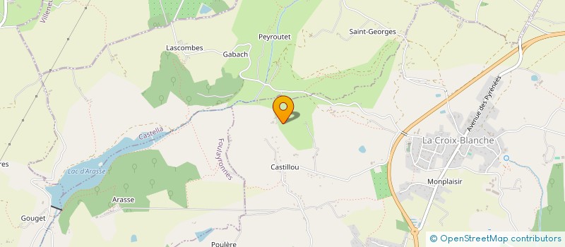 localisation de l'entreprise MONSIEUR XAVIER BABU  LA CROIX-BLANCHE