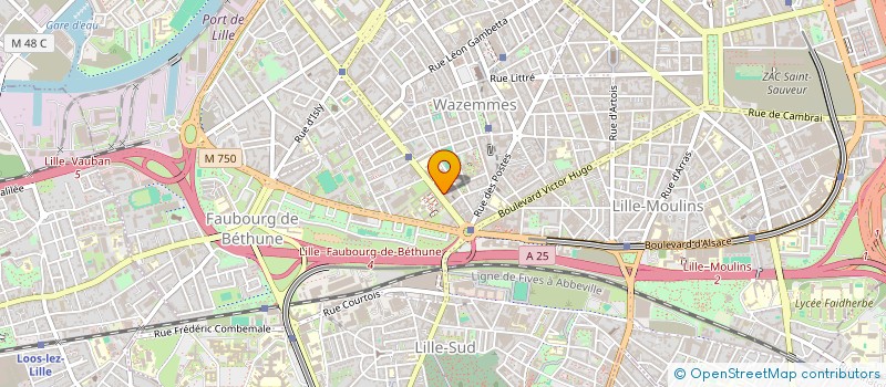 localisation de l'entreprise MONSIEUR XAVIER BAILLEUX à LILLE