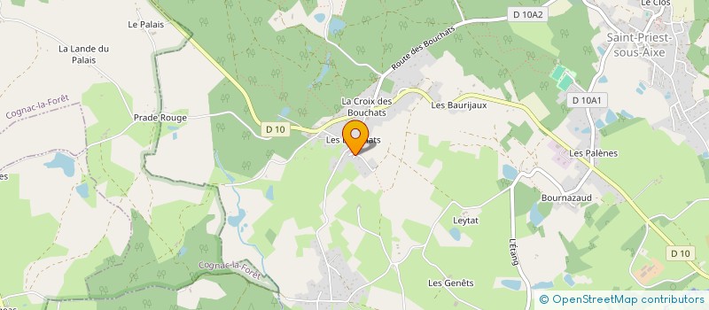 localisation de l'entreprise MONSIEUR XAVIER BAILLOT à SAINT-PRIEST-SOUS-AIXE
