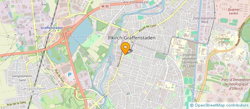 localisation de l'entreprise MONSIEUR XAVIER BARANGER  ILLKIRCH-GRAFFENSTADEN
