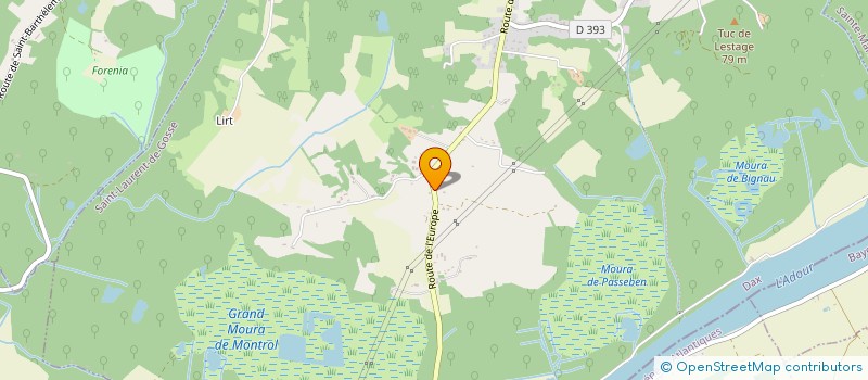 localisation de l'entreprise MONSIEUR XAVIER BARBE  SAINT-LAURENT-DE-GOSSE