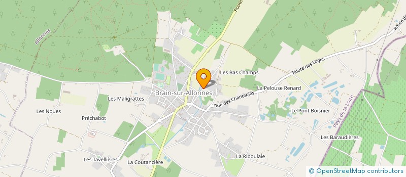 localisation de l'entreprise MONSIEUR XAVIER BARBEREAU à BRAIN-SUR-ALLONNES