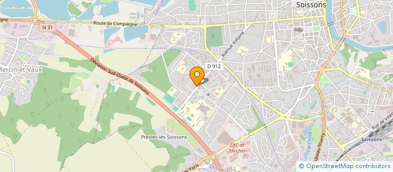 localisation de l'entreprise MONSIEUR XAVIER BARCIK à SOISSONS