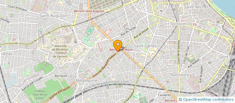 localisation de l'entreprise MONSIEUR XAVIER BARES à BORDEAUX