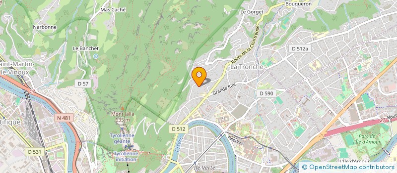 localisation de l'entreprise MONSIEUR XAVIER BARNETO  LA TRONCHE