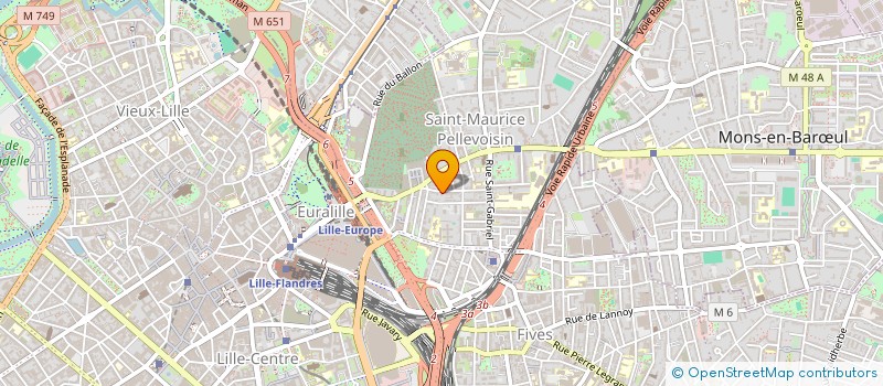 localisation de l'entreprise MONSIEUR XAVIER BARON à LILLE
