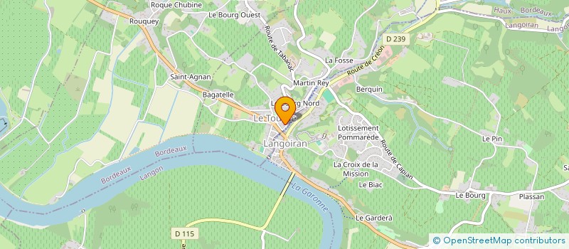 localisation de l'entreprise MONSIEUR XAVIER BARRABES à LE TOURNE