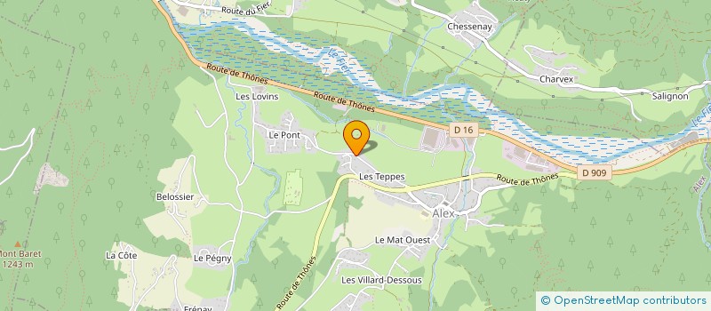 localisation de l'entreprise MONSIEUR XAVIER BARRACHIN  ALEX