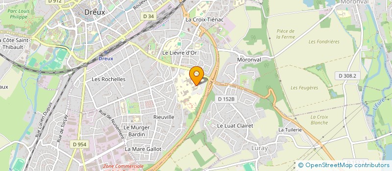 localisation de l'entreprise MONSIEUR XAVIER BARTHES à DREUX