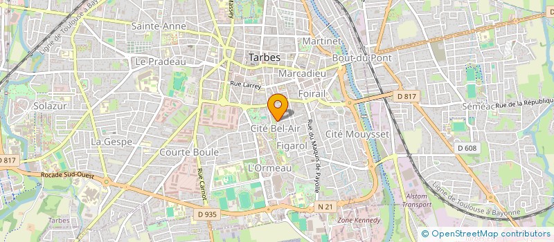 localisation de l'entreprise MONSIEUR XAVIER BARUS à TARBES
