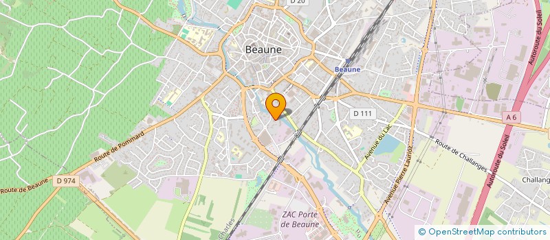 localisation de l'entreprise MONSIEUR XAVIER BAUDOT à BEAUNE