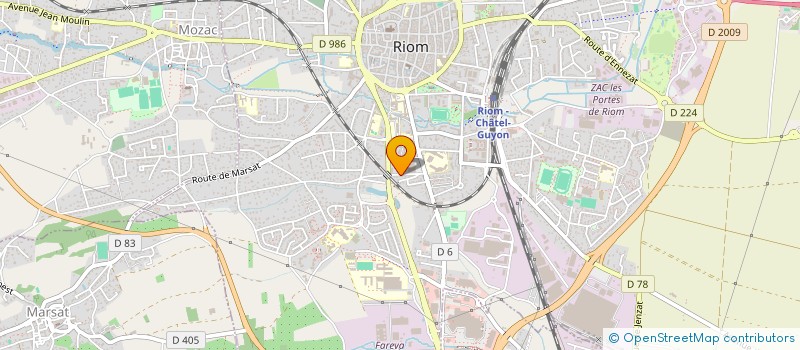 localisation de l'entreprise MONSIEUR XAVIER BAZELLE  RIOM