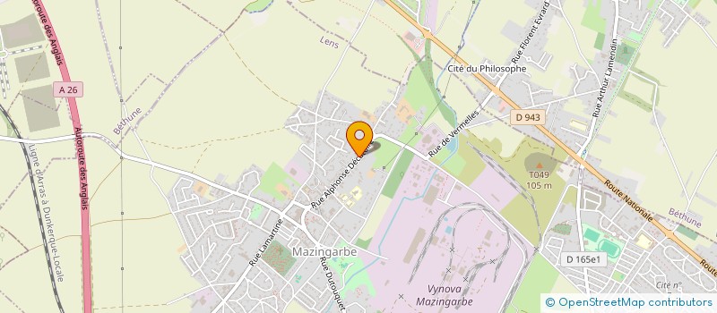 localisation de l'entreprise MONSIEUR XAVIER BEAUCAMP  MAZINGARBE