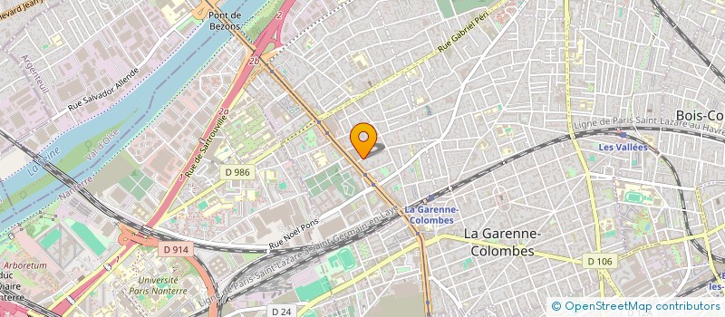 localisation de l'entreprise MONSIEUR XAVIER BEAUGY à COLOMBES