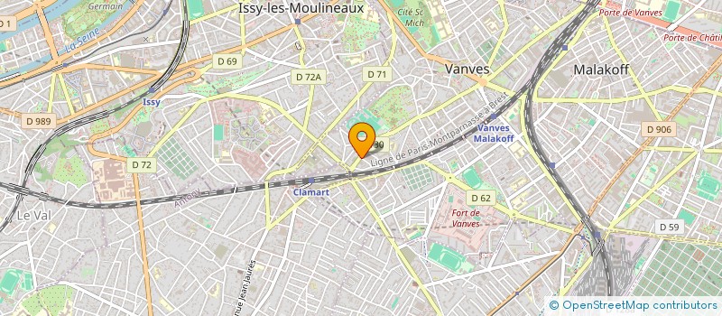 localisation de l'entreprise MONSIEUR XAVIER BEAUTIER  VANVES