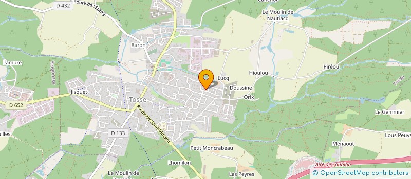 localisation de l'entreprise MONSIEUR XAVIER BELBIS  TOSSE