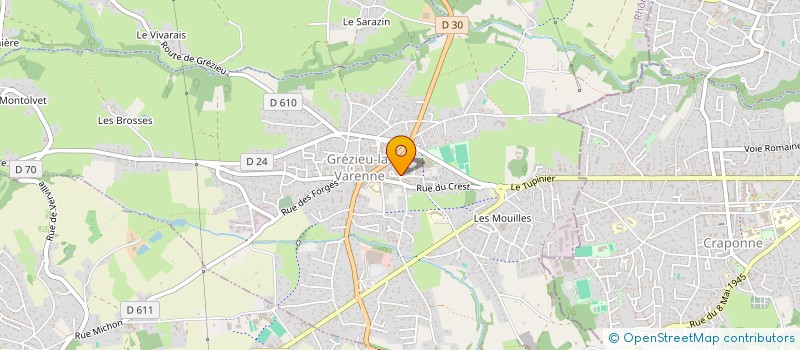 localisation de l'entreprise MONSIEUR XAVIER BELLAIS  GREZIEU-LA-VARENNE