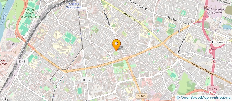 localisation de l'entreprise MONSIEUR XAVIER BELLUET à ANGERS