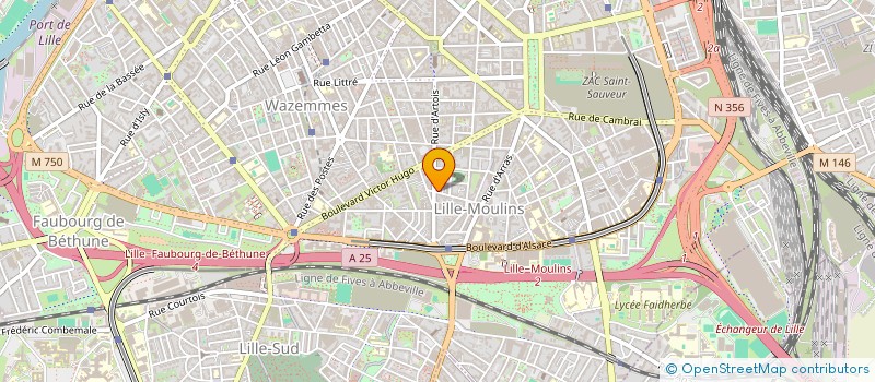 localisation de l'entreprise MONSIEUR XAVIER BELORY  LILLE