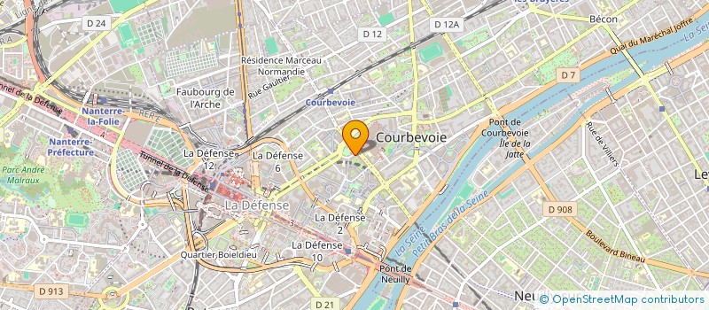 localisation de l'entreprise MONSIEUR XAVIER BENKEMOUN à COURBEVOIE