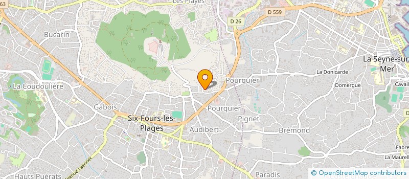 localisation de l'entreprise MONSIEUR XAVIER BENNICI à SIX-FOURS-LES-PLAGES