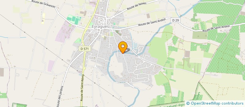 localisation de l'entreprise MONSIEUR XAVIER BERARD  EYRAGUES