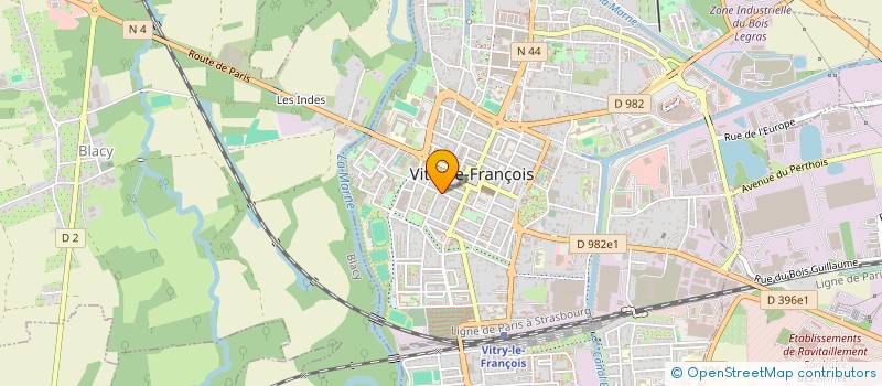 localisation de l'entreprise MONSIEUR XAVIER BERCHE à VITRY-LE-FRANCOIS