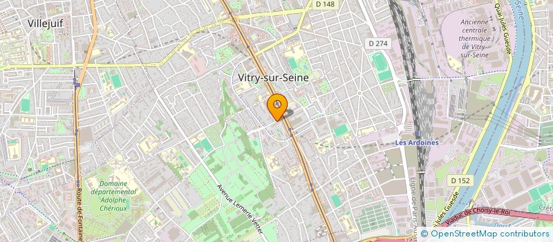 localisation de l'entreprise MONSIEUR XAVIER BERNARD  VITRY-SUR-SEINE