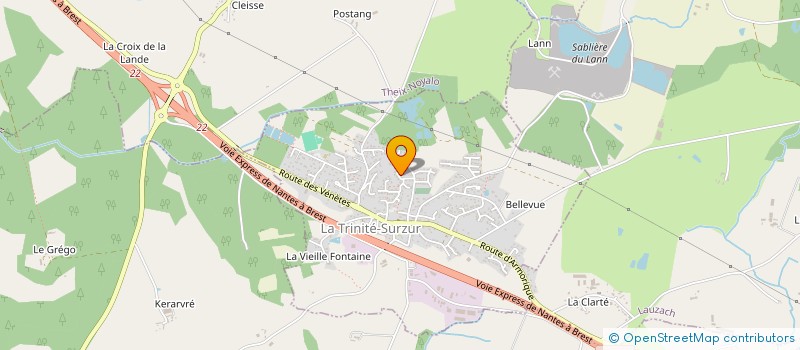 localisation de l'entreprise MONSIEUR XAVIER BERNARD  LA TRINITE-SURZUR