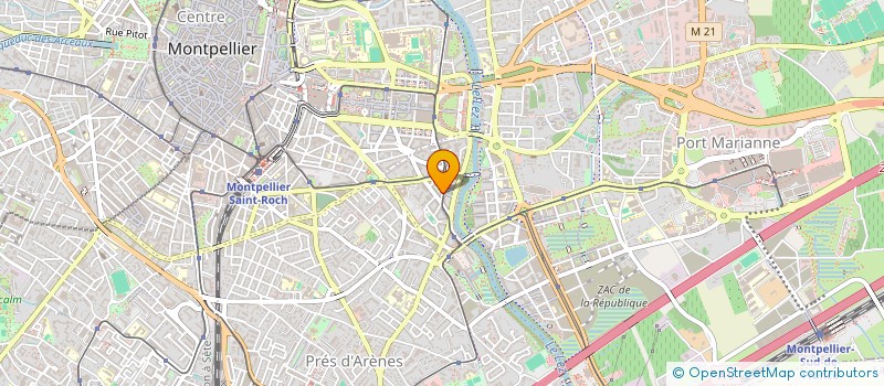 localisation de l'entreprise MONSIEUR XAVIER BERNARD BAUX à MONTPELLIER