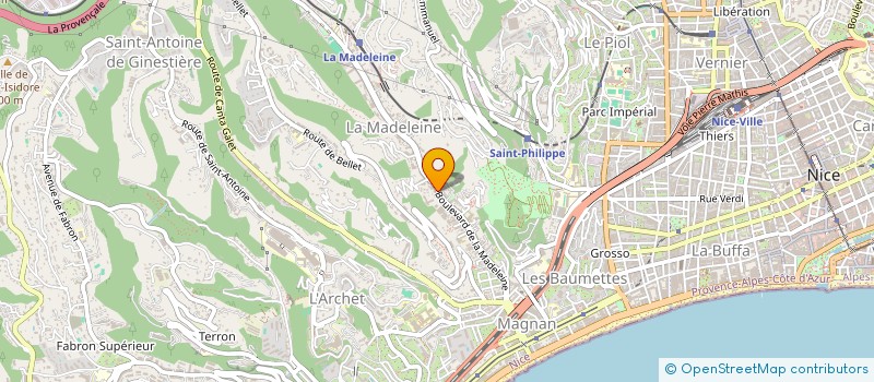 localisation de l'entreprise MONSIEUR XAVIER BERTHE  NICE