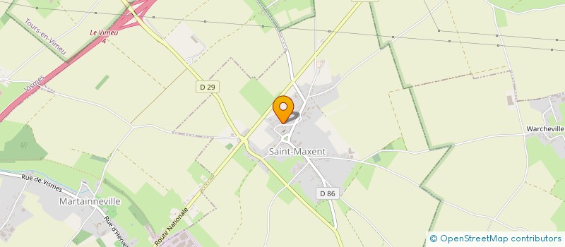 localisation de l'entreprise MONSIEUR XAVIER BERTHE  SAINT-MAXENT