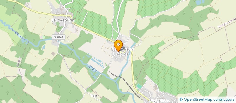 localisation de l'entreprise MONSIEUR XAVIER BERTHEAU à SAVIGNY-SUR-ARDRES