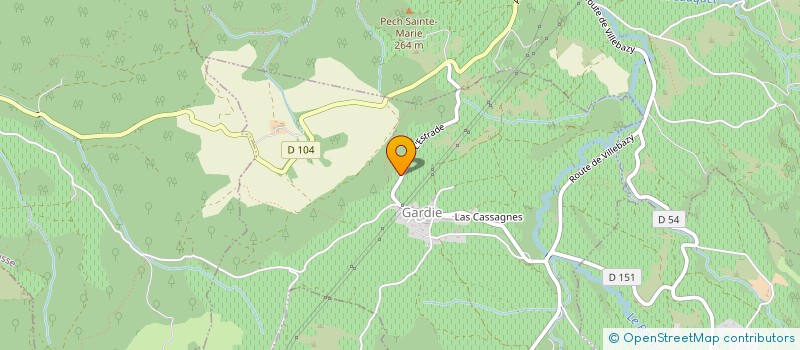 localisation de l'entreprise MONSIEUR XAVIER BERTHIER  GARDIE