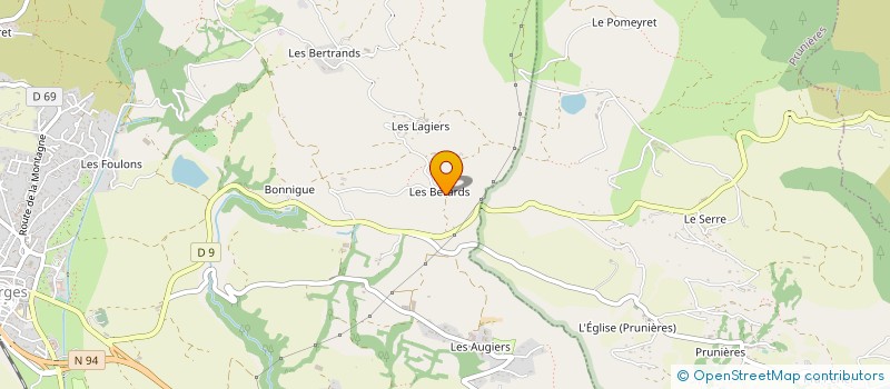 localisation de l'entreprise MONSIEUR XAVIER BERTHOLON à CHORGES