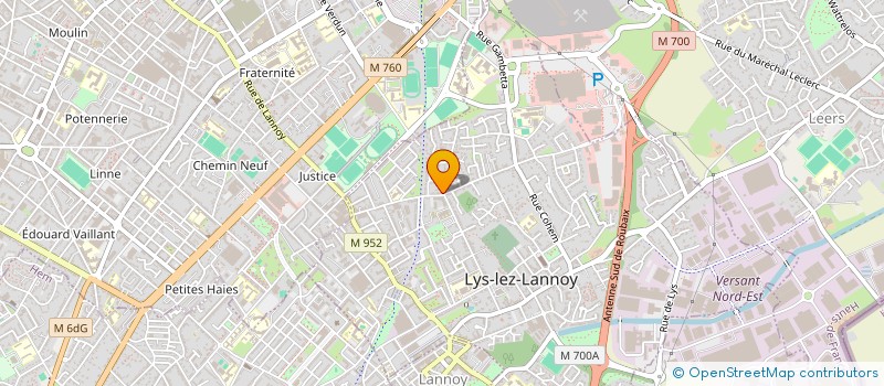 localisation de l'entreprise MONSIEUR XAVIER BERTIN  LYS-LEZ-LANNOY