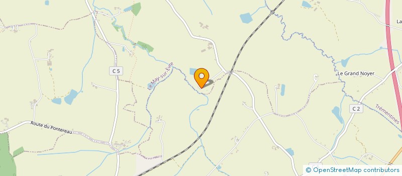 localisation de l'entreprise MONSIEUR XAVIER BERTIN  LE MAY-SUR-EVRE