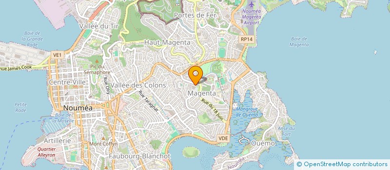 localisation de l'entreprise MONSIEUR XAVIER BERTON  NOUMEA