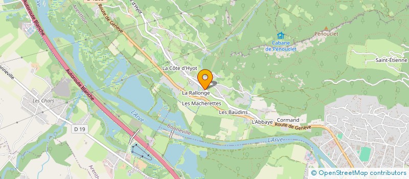 localisation de l'entreprise MONSIEUR XAVIER BERTONI  BONNEVILLE