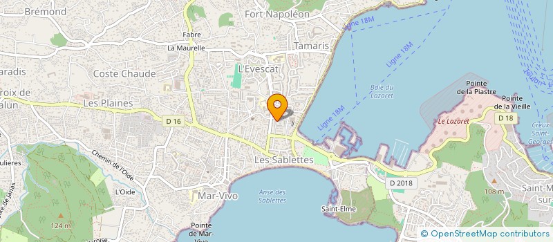 localisation de l'entreprise MONSIEUR XAVIER BESNARD  LA SEYNE-SUR-MER