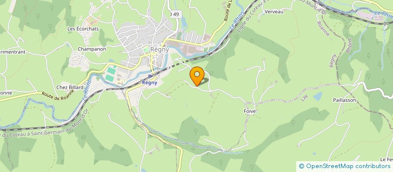 localisation de l'entreprise MONSIEUR XAVIER BESSON à REGNY