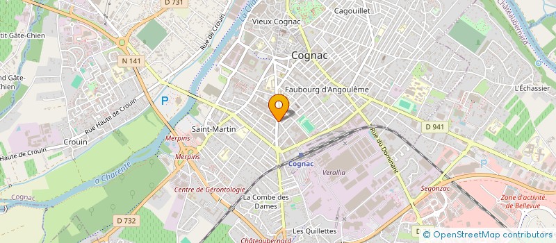 localisation de l'entreprise MONSIEUR XAVIER BESSON à COGNAC