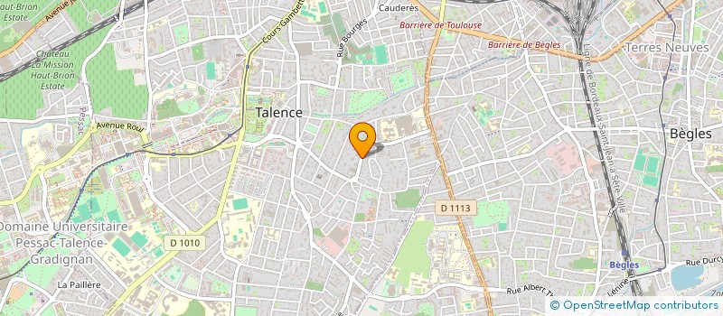 localisation de l'entreprise MONSIEUR XAVIER BIDEGARAY-NAVARRON  TALENCE