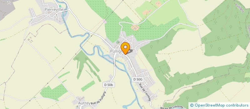 localisation de l'entreprise MONSIEUR XAVIER BIDON  PULLIGNY